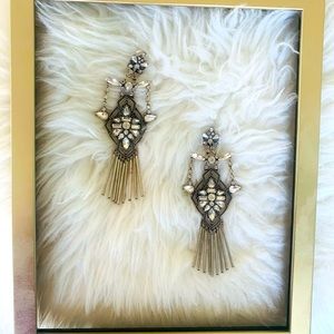 Silver Statement Earrings - Brand New